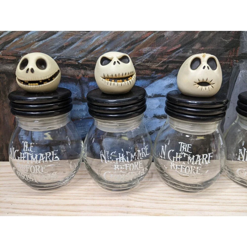 NECA Disney Nightmare Before Christmas Jack7s Head Storage Jars 5pcs Set